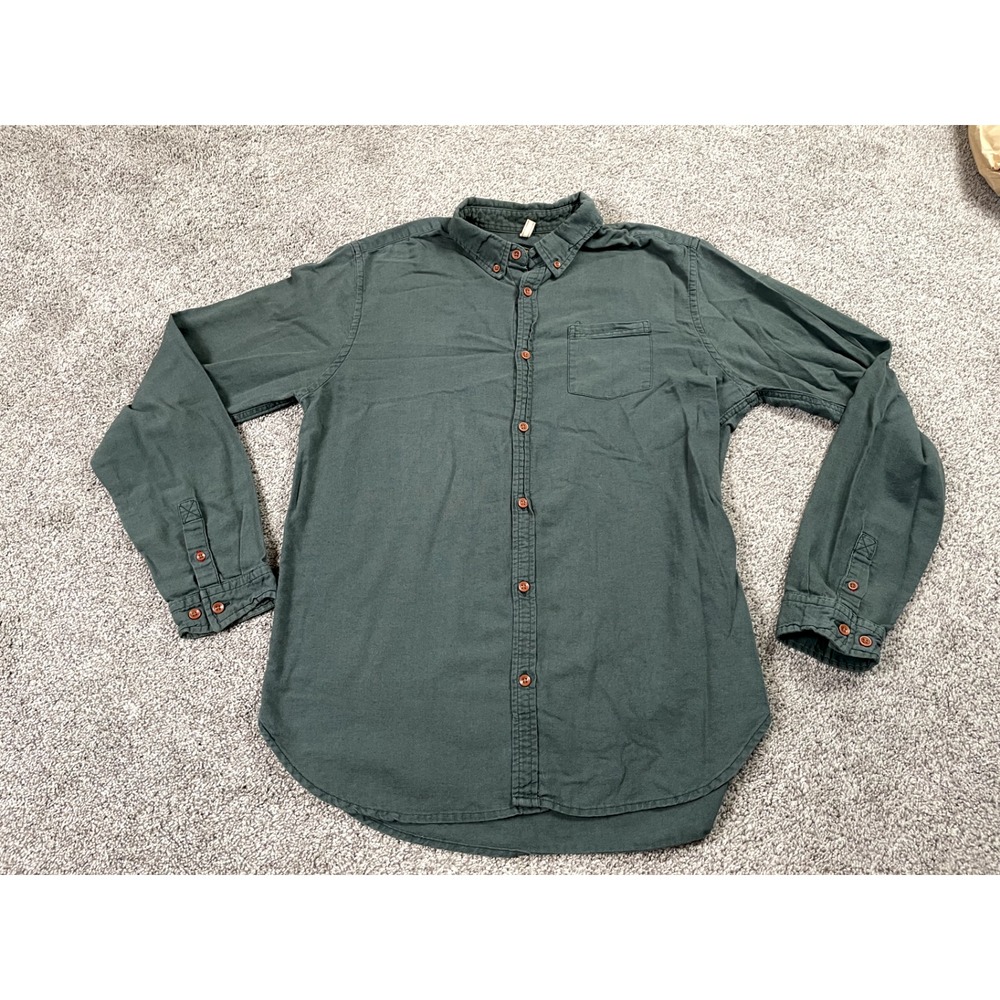 CPO Provisions Shirt Womens Large Green Button Down Shipmen Utility Outdoor Top